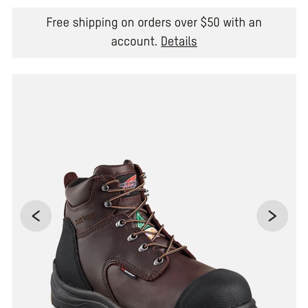 Red Wing Brown Work Boots